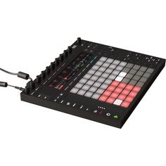 the dj controller is plugged in and ready to be used for mixing music or video