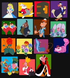 an image of many cartoon characters