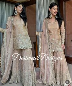 Made to Order/Measurement/Custom Order Lehenga - Color : blush pink - Fabric : tissue silk - Fully flared paneled sharara - - It can be customize in any design or size and color PLEASE NOTE: BUYERS ARE RESPONSIBLE FOR ANY CUSTOMS AND IMPORT TAXES THAT MAY APPLY. This is a made to order product. If you opt for 'Made To Measurement Option', we will provide a measurement template and you can share the measurements likewise. If you want to opt for 'Standard Size', Please refer to the size chart provided in the listing. Shipping: Standard Shipping is done by DHL ecommerce and it mostly takes 2 to 3 weeks to deliver after dispatch. Express Shipping is done by DHL express and it mostly delivers within a week after dispatch. Fabric Care : Dry Clean Only PLEASE NOT THE FRINGES IN THE BLOUSE ARE HAN Tissue Sharara, Mirror Work Sharara, Lehenga Blouse, Indian Lehenga, Party Kleidung, Sharara Set, Chaniya Choli, Color Blush, Mirror Work