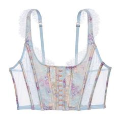 Bought But Never Worn Fit Slightly Loose I'm 34c Pastel Corset, Corset Bra Top, Corset Bra, Upcycle Jeans, Corset Bustier, Seductive Clothes, Lace Corset, Bra Panty, Girly Fashion