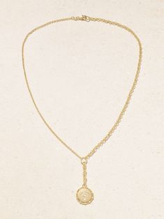 FOUNDRAE Pause Medium Mixed Belcher Extension 18-karat gold diamond necklace Elegant Medallion Jewelry With Adjustable Chain, Elegant Engraved Pendant Chain Necklace, Elegant Engraved Gold-plated Chain Necklace, Elegant Engraved Gold Plated Chain Necklace, Timeless Gold Lariat Necklace For Formal Occasions, Timeless Gold Lariat Necklace For Formal Events, Gold Timeless Lariat Necklace For Formal Occasions, Elegant Gold-tone Locket Necklace, Elegant Gold-tone Engraved Necklace