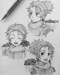 some sketches of the main characters from fire emblem