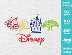 disney castle svg cut file