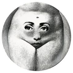 a drawing of a woman's face with her hands on the side of her head