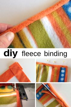 how to make a diy fleece binding with this step - by - step instructions