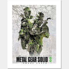 a poster with the words metal gear skin on it