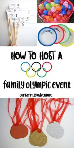 how to host a family olympic event for kids and adults with free printables