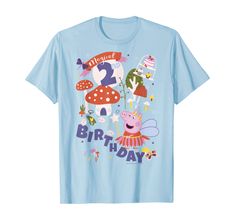 Shipping from the US. Easy 30 day return policy, 100% cotton, Double-needle neck, sleeves and hem; Roomy Unisex Fit. Peppa Pig Shirts, Pig Shirts, Fairy Princesses, Peppa Pig, 5th Birthday, 3rd Birthday, Teacher Shirts, 2nd Birthday, Fashion Company