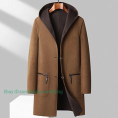 Men Long Wool Coat Hood Handmade Double-sided Cashmere Trench Casual Jacket   Color:Dark Brown Black Size:M-3XL Material:Polyester       Payment 1. Payment must be made within 7 days of auction closing (Unpaid dispute will automatically open when item is not paid in 7 days). 2. PLEASE NOTE: SHIPPING&HANDING DOES NOT INCLUDE DUTIES, LOCATL TAXES OR ANY OTHER IMPORTATION FEES. 3. Please list your special requests (color, packages, value of declaration, etc.) in the EBAY NOTES SECTION when you make Brown Hooded Jacket With Double-lined Hood For Cold Weather, Brown Outerwear With Double-lined Hood For Cold Weather, Brown Double-lined Hooded Outerwear For Cold Weather, Brown Parka With Double-lined Hood For Fall, Brown Hooded Outerwear With Double-lined Hood, Brown Double-lined Hood Parka For Fall, Brown Hooded Jacket With Detachable Hood For Winter, Brown Hooded Wool Coat For Winter, Brown Winter Outerwear With Detachable Hood