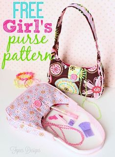 Free Printable Sewing Patterns, Purse Sewing Patterns, Printable Sewing Patterns, Purse Pattern, Sewing Patterns Girls, Bag Sewing, Sewing Purses, Girls Purse, Sewing Blogs