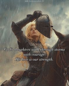 a woman riding on the back of a horse under a cloudy sky with an equestrian quote