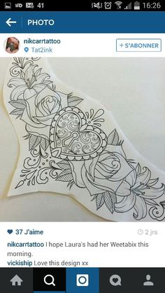 an image of a sticker on the back of a cell phone with flowers and leaves