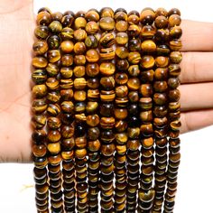 Multi Color Tiger Eye Crystal Beads Round Tiger Eye Beads 1mm Hole Smooth Polished Crystal Beads ( 6 mm 8mm 10mm 12mm 14mm) Beads Crystal Name:- Tiger Eye Beads Hole Size:- 1 mm Beads Size:- 6mm, 8mm, 10mm, 12mm Beads Shape:- Ball Shape Beads Transparency:- Fireplay Item Type:- Round Loose Beads Quantity in Strand:- In 1 Strand Of 6mm ( 60 Pieces) In 1 Strand Of 8mm ( 50 Pieces) In 1 Strand Of 10mm ( 40 Pieces) In 1 Strand of 12mm ( 30 Pieces) In 1 Strand Of 14mm (22 Pieces) More Beads Available here Brown Round Beads For Jewelry Making, Polished Round Brown Beads, Brown Beaded Necklaces With 8mm Beads, Brown Beaded Necklace With 8mm Round Beads, Brown 8mm Round Beads, Brown 8mm Beads, Crystal Names, Tiger Eye Crystal, Tiger Eye Beads