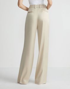 Refined for the summer season, L148's signature Sullivan pant is elevated in the House's Artistry Silk fabric—favored for its softened luster, suede-like finish and liquid drape, The feminine trouser silhouette is tailored with a fluid, full leg and Sleek Silk High-waisted Wide Leg Pants, Sleek Silk Wide-leg Pants, Elegant Silk Pants With Tapered Leg, Sleek Wide-leg Silk Pants, Luxury Silk Bottoms For Summer, Sleek Silk Pants For Spring, Elegant Silk Wide Leg Pants For Summer, Sleek Silk Wide Leg Pants, Chic Summer Pants With Pressed Crease