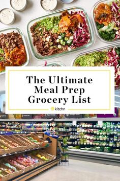 the ultimate meal prep grocery list