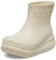 PRICES MAY VARY. CROCS PLATFORM BOOTS: This new all-weather boot was born from the Classic Crush Clog and boasts a unique 2-inch / 5.2cm height (measured from floor to heel rest) ANKLE BOOTS: With height that falls just below the calf, the fit is flattering for everyone, plus they’re easy to take on and off WHAT SIZE SHOULD I BUY?: These boots offer a roomy fit and we recommend ordering a size down to the next largest whole size. LIGHTWEIGHT AND FUN: These rain boots for women and men feature li New Crush, Heeled Rain Boots, Chelsea Rain Boots, High Heel Slippers, Crocs Classic Clogs, Muck Boots, Closed Toe Shoes, Heel Slippers, Iconic Style