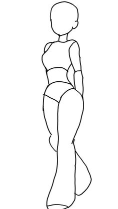 a drawing of a woman in tight pants