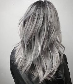 Hair Color Ideas Silver, Gray Ombre Hair, Organic Hair Dye, Ombre Hair Color Ideas, Grey Ombre Hair, Granny Hair, Gray Ombre, Brown Ombre Hair, Silver Hair Color