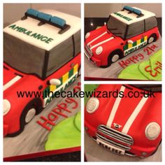 the cake was made to look like a car