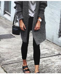 Fall Birkenstock Outfits, Birkenstock Outfit Fall, Mode Casual, Travel Wardrobe, Slouchy Beanie, Business Outfit