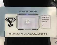 a diamond is on display at the international gemsological institute