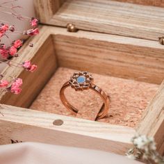 Composition Ring (Blue Nacre/Rose Gold) | Holzkern Cork Holder, Ring Blue, Blue Rings, Watches Jewelry, Brilliant Colors, Accent Colors, Rose Gold Plates, Or Rose, Jewelry Pieces