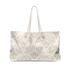 "Beach Large Tote Bag, Seashell texture Tote Bag, Neutral Tone Beach Bag, Summer Beach Bag, Shabby Chic Bag, Weekender Bag ---- Our oversized Weekender Tote is ideal for a weekend at the beach or in town. The wide-mouthed, durable bag holds a generous amount of personal items and is easily held by its thick rope handles. .: 100% Spun Polyester .: T-bottom .: Cream sheeting interior lining .: One size: 24\" x13\" (60.9 cm x 33 cm) .: Print in the USA CARE INSTRUCTION: Suggested to pretreat visibl Beige Rectangular Travel Bag With Handles, Large Capacity Sand Tote Bag, Rectangular Sand Bags For Daily Use, Rectangular Sand Bag For Daily Use, Cream Rectangular Summer Bag, Elegant Beach Season Tote Bags, Summer Cream Rectangular Bag, Beige Rectangular Canvas Bag For Beach Season, Rectangular Cream Bags For Vacation