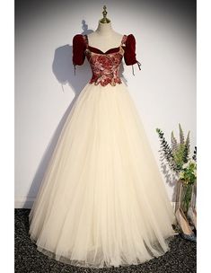 10% off now! Shop romantic ballgown long formal gown with flower pattern in tulle online. Sheprom offers formal, party, casual & more style dresses to fit your special occasions. Short Sleeve Prom Dresses, Ethereal Gown, Purple Flower Girl Dress, White Ball Gowns, Long Formal Gowns, Tulle Flower Girl, Prom Dresses Two Piece, Flower Girl Dresses Tulle, Plus Size Prom Dresses