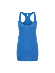 3.6  oz./yd, 65/35 polyester/combed ringspun USA cotton . Ribbed binding around neck and armholes . Double needle stitched hem . Side seams . Tear away label . USMCA certified.Tultex Women's Poly-Rich Racerback Tank Top (Heather Royal) Royal Blue         Women Clothing, size features are:Bust: ,Length: ,Sleeve Length: Racerback Tank Top, Maternity Bag, Womens Fall, Racerback Tank, Black Stripes, Socks Women, Kid Shoes, Women Clothes Sale, All Fashion