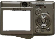 a digital camera with a white screen on it