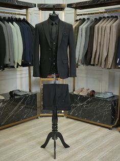 Men's Black Suit Italian Cut Slim Fit Jacket Vest Trousers Wedding Suit Four Seasons Groom Suit - Etsy Slim Fit Three-piece Suit With Suiting Fabric, Slim Fit Three-piece Suit With Single Button, Fitted Three-piece Suit With Suit Collar For Business, Slim Fit Tuxedo Style Three-piece Suit, Slim Fit Three-piece Tuxedo Suit, Tuxedo Style Three-piece Suit With Slim Fit, Slim Fit Tuxedo Three-piece Suit With Notch Lapel, Single Button Tuxedo Style Three-piece Suit, Fitted Business Three-piece Suit