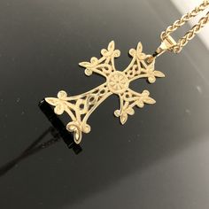 14K Gold Armenian Cross METAL: 14K Yellow Gold, 14K White Gold, or 14K Rose Gold MEASUREMENTS: This cross is 1.8 inches in height (with the bail), and 1 inch in width. DESCRIPTION: This is a handmade Armenian cross pendant. It comes with a 24-inch spiga/wheat chain. It is a beautiful cross! Please contact us for all other chain lengths! FREE SHIPPING ON ALL DOMESTIC ORDERS We will gladly accept your returned merchandise. Customers have 7 days after the date of receipt to return the item. Please Survivor Necklace, Awareness Ribbons, Gold Cross, Rose Gold Diamonds, Yellow Roses, White Gold Diamonds, Pave Diamonds, Cross Pendant, Solid Gold