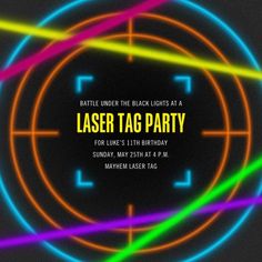 the laser tag party is coming to an end on may 21st, and it's free