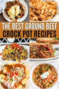 the best ground beef crock pot recipes are on this page and it's easy to make