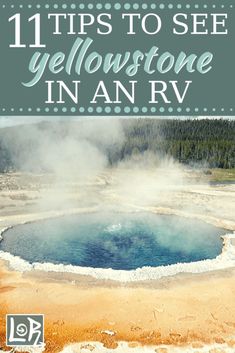 an image of yellowstone in the wild with text that reads 11 tips to see yellowstone in any