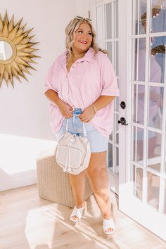 - Add a subtle edgy vibe to your sweet summer style with these high waist shorts! - Unlined stretchy denim material with subtle distressed detailing - A high waistline with belt loops, a hidden zip fly, and button closure - Functional front and back pockets - A flattering silhouette that ends in unfinished, upper-thigh length hemlines Blue Nova, High Waist Shorts, Sweet Summer, Denim Material, High Waisted Shorts, Summer Style, High Waist, Summer Fashion, High Waisted