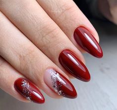 Nail Red, Red Gel Nails, Red Christmas Nails, Manicure Nail Designs, Christmas Gel Nails, Her Nails, Red Nail Designs, Christmas Nails Acrylic, Xmas Nails