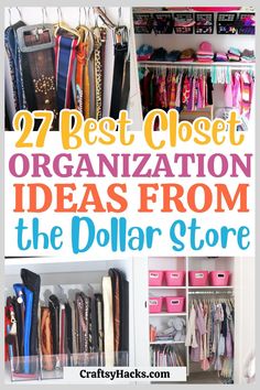 the best closet organization ideas from the dollar store