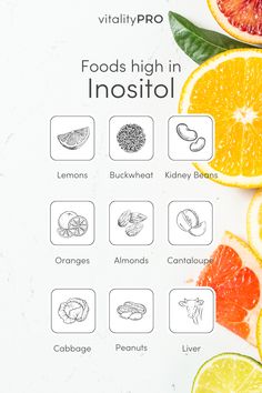 It's time to explore some of the most inositol-rich foods. From nuts to citrus, these specific foods can enhance your health and well-being as well as promote longevity 🌿 Inositol Foods, Foods High In Inositol, Serotonin Rich Foods, Foods Rich In Vitamin A, Food Rich In Vitamins And Minerals, Food Rich In Antioxidants, Clean Gut, Nad Supplement Benefits, Follicular Phase