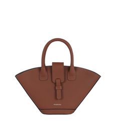 Mini Lumière Coco Cognac Bag by PARIS/64 Paris 64 Bag, Luxury Brown Bucket Bag With Top Carry Handle, Cognac Top Handle Satchel With Detachable Handle, Designer Cognac Satchel, Designer Cognac Satchel With Handle Drop, Chic Cognac Satchel With Top Carry Handle, Cognac Bag With Detachable Round Handle, Cognac Leather Bag With Round Handle, Cognac Top Handle Satchel For Office