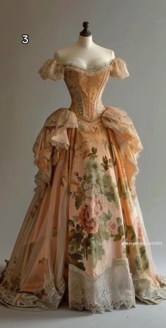 Y/n Dress, Victorian Dress Sleeves, Formal 50s Dress, 18th Century Royal Dress, Victorian Inspired Fashion Runway, Ball Dresses Vintage, Mid 19th Century Fashion, Mona May Costumes, Historical Outfits Inspiration