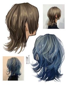 Brush Art, Mens Hair, Cut Hair, How To Draw Hair, Hair Art, Paint Brush, Aesthetic Hair, Art Tips