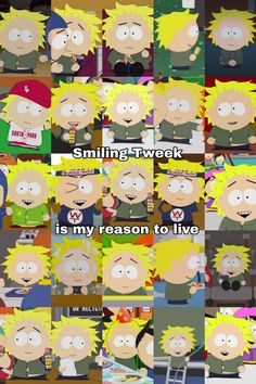 the many faces of cartoon characters with different expressions and words in each one's face