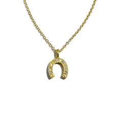 Natural Pave White Diamonds (natural gray tone, not clear through) set within this intricate Horseshoe Pendant Charm. Approximately .5" in diameter 16-18" Adjustable 14k Gold Filled Chains Dainty Necklace With Adjustable Chain For Good Luck, Gold Horseshoe Jewelry With Adjustable Chain, Adjustable Gold Horseshoe Jewelry, Gold Horseshoe Necklace With Adjustable Chain, Everyday Gold Horseshoe Necklace, Horseshoe-shaped Jewelry With Adjustable Chain For Gifts, Horseshoe Necklace With Adjustable Chain As Gift, Horseshoe Jewelry With Adjustable Chain For Gifts, Horseshoe Necklace With Adjustable Chain For Gift