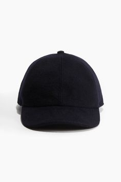 Cap in a woven wool blend with a brushed finish. Elasticized strap at back and a sweatband in cotton. Cotton Plant, Summer Cap, Wool Caps, Leather Cap, Black Cap, Pet Bottle, Synthetic Fiber, Natural Fibers, Blue Man