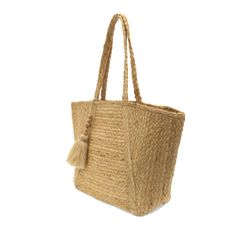 The tote you need for summer fun! Roomy enough for a day at the beach but still tailored enough for work and errands. This unlined tote is hand-crafted of all natural jute fiber from sustainably sourced artisans embellished with a wood bead tassel detail. PRODUCT DETAILS DIMENSIONS: 12 IN. H X 20.5 IN. W X 5 IN. D SHOULDER STRAP DROP: 10.5 IN. OPEN TOP NATURAL JUTE FIBERS UNLINED Wood Bead Tassel, Jute Tote Bag, Jute Tote Bags, Jute Totes, Day At The Beach, Natural Jute, Beaded Tassels, A Wood, Open Top