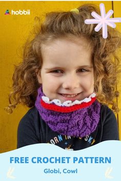 Get started on this DIY project on Globi - Cowl Crochet Pattern. SIZE S (M) L MEASUREMENTS Your work will stretch a lot to allow the head to pass Circumference: 46 (51) 56 cm / 18” (20”) 22” Height: 8 (10) 15 cm / 3.15” (4”) 2” PATTERN INFORMATION Combine Globi Cowl with Globi Hat to transform your little one into a monster and keep your kid warm with fun. Or choose to not add the details and make a classic cowl for you!  The Cowl is available in sizes S (toddler), M (child) and L (adult). It’s Chain Clothing, Animal Sweater, Halloween Accessories Hair, Novelty Yarn, Garden Mini, Yarn Cake, Ribbon Yarn, Halloween Hats, Double Pointed Needles