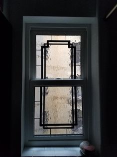 a window with some glass in it