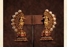 Earing Gold Design Simple Tops, Jumki Design Gold, Ear Rings Gold Indian, Gold Jhumka, Wedding Jewelry Sets Bridal Jewellery, Indian Jewelry Earrings