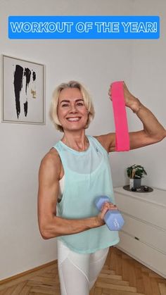 Jolanta Mitraite | Fitness | Pilates coach on Instagram: ""Ladies! 💃✨ I'm excited to share with you the most popular workout of the year! Say goodbye to flabby arms! 💪🚫

Let’s work together to strengthen and tone our arms, keeping them firm and fabulous. 💖 Because feeling confident and looking amazing is something we all deserve—at any age. 🌟

I’m here to show you that anything is possible, even after 50. 🎉 With just a bit of discipline and effort, we can achieve our goals and dreams. 🌈✨

So let’s finish 2024 strong with this fantastic arm workout! 🏋️‍♀️ Are you ready to invest in yourself and make those goals a reality? Comment below 🙌
💥 Let’s do this! 🔥

And today I'm wearing @fankaofficial Sculpt Double Coverage Leggings in size M and SpeeDry Tank Top in size M 🏋
Use Code: J